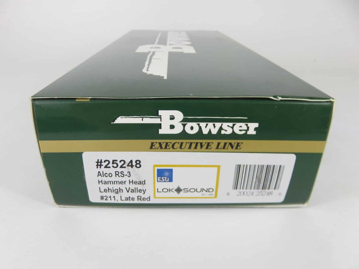 Bowser 25248 HO Scale Lehigh Valley RS-3 Hammerhead Locomotive ESU LokSound/DCC image 3