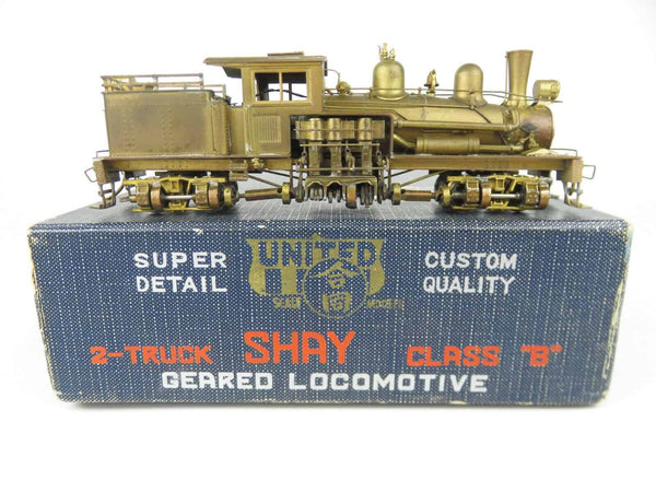 PFM Pacific Fast Mail Brass HO Class B 2-Truck Shay Geared Logging Locomotive #2 image 0
