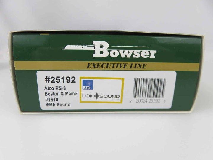 Bowser 25192 HO Scale B&amp;M Boston &amp; Maine Alco RS-3 Diesel Locomotive DCC/Sound image 3