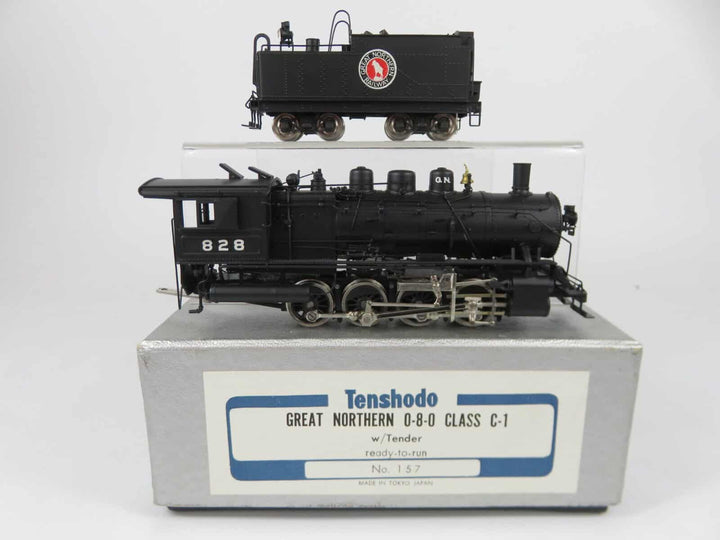 Tenshodo Brass #157 HO Great Northern Class C-1 0-8-0 Steam Locomotive Painted image 1