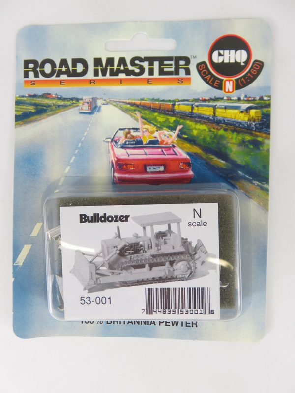 GHQ Road Master 53-001 N Scale Bulldozer Pewter Kit NIB