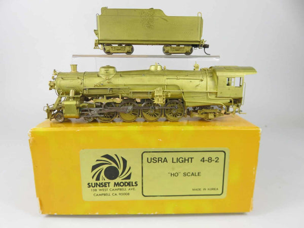 Sunset Brass HO Scale USRA Light 4-8-2 Mountain Type Steam Locomotive image 0