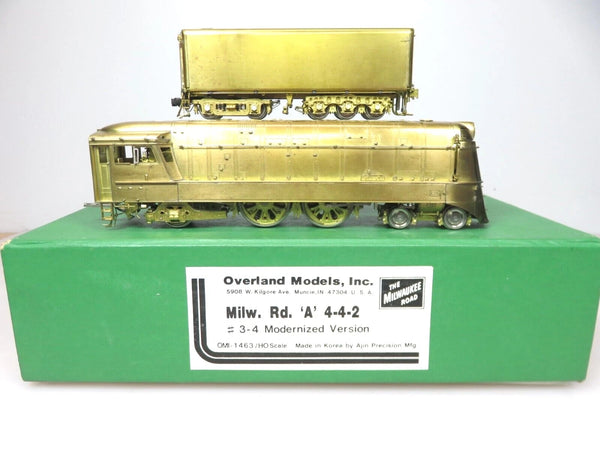 Overland Models OMI-1463 Brass HO Scale Milwaukee Road Class A 4-4-2 Locomotive