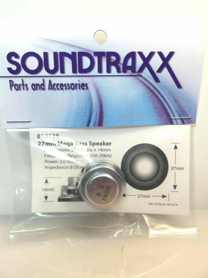SoundTraxx 810130 Mega Bass Speaker, Round, 27mm DIA, 12mm Deep, 8-Ohm, 1 Watt image 2