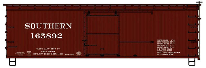 Accurail 1412 HO Scale 36' Double Sheath Wood Box Car Southern Railway #165892 image 2