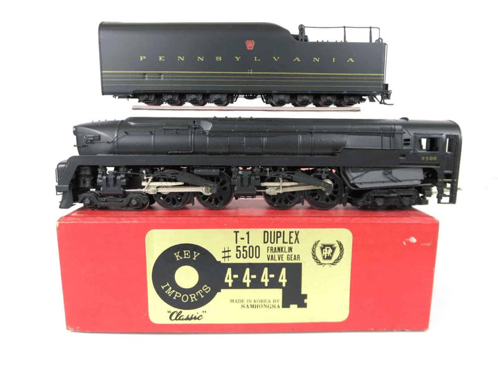 Key Imports Brass HO Pennsylvania 4-4-4-4 T-1 Duplex Locomotive Franklin Gear image 0