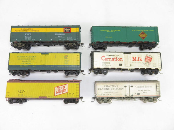 VTG Athearn Atlas HO Scale Lot of 6 Refrigerator Refeer Cars Kadee's image 0