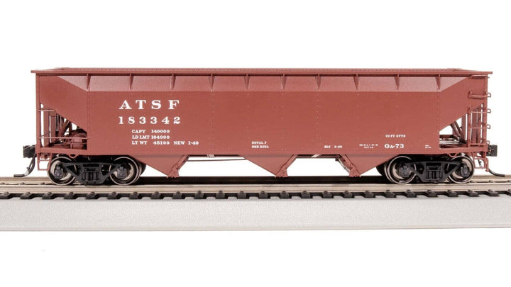 Broadway Limited 8100 HO Scale AAR 70-ton Triple 3-Bay Hopper ATSF GA-73, 4-Pack image 2