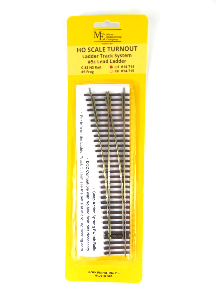 Micro Engineering Code 83 Micro Engineering HO 14-714 Code 83 Ladder Track System 5c Lead Ladder ...