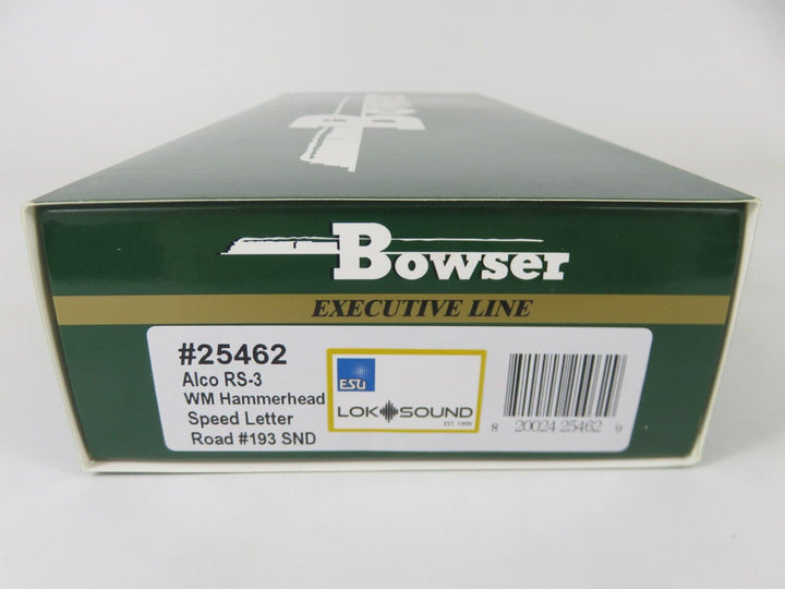 Bowser 25462 HO Western Maryland RS-3 Hammerhead Locomotive ESU LokSound/DCC image 2