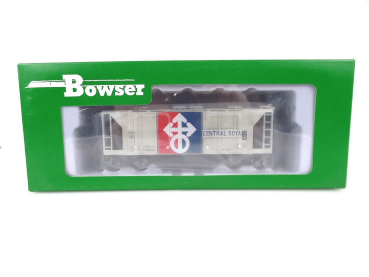 Bowser #43253 HO Scale 70-Ton 2-Bay Covered Hopper Central Soya #122 NIB image 1