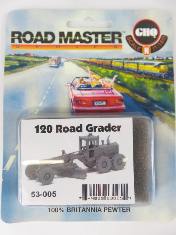 GHQ Road Master 53-005 N Scale 120 Road Grader Pewter Kit NIB