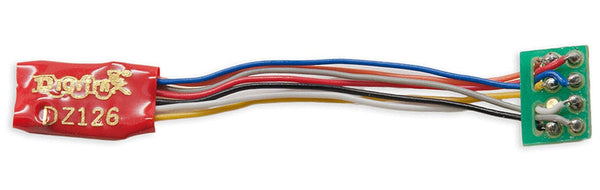 Digitrax Z/N/HO DZ126PS DCC Decoder 8-Pin Medium Plug 1" Harness image 0