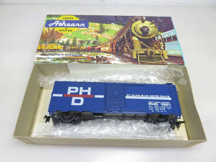Bev-Bel Athearn HO Scale PH&amp;D Port Huron &amp; Detroit 40' Boxcar #1351 image 2