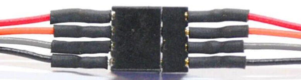 Train Control Systems TCS #1410 4-Pin Mini Connector colored wires image 0
