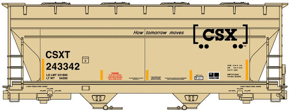 Accurail 81791 HO Scale CSX 2-Bay ACF Covered Hopper Road #243342 NIB