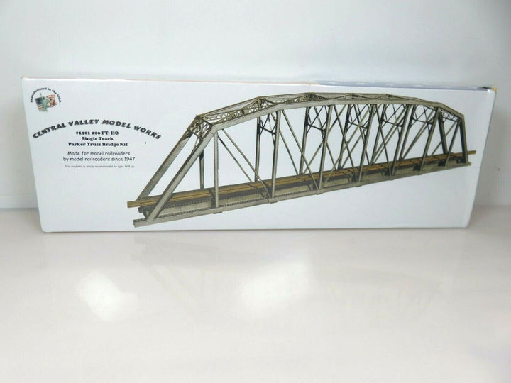 Central Valley Model Works 1901 HO 200' Single Track Parker Truss Bridge Kit NIB image 1