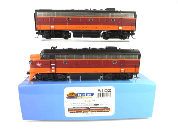 Broadway Limited BLI 5102 HO Milwaukee Road EMD F7A/B Locomotive Set DCC/Sound