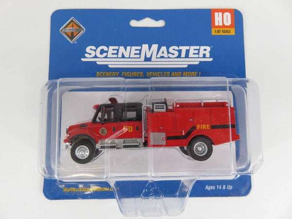 Walthers SceneMaster 949-11920 HO International 7600 Crew-Cab Brush Fire Truck image 0