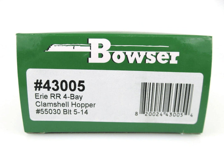 Bowser 43005 HO Scale H21a 4-Bay Hopper with Clamshell Doors Erie RR #55030 NIB image 2