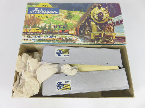 Athearn 5170 HO Scale 40' Piggy Back ATSF Santa Fe Trailers 2-Pack Kit NOS