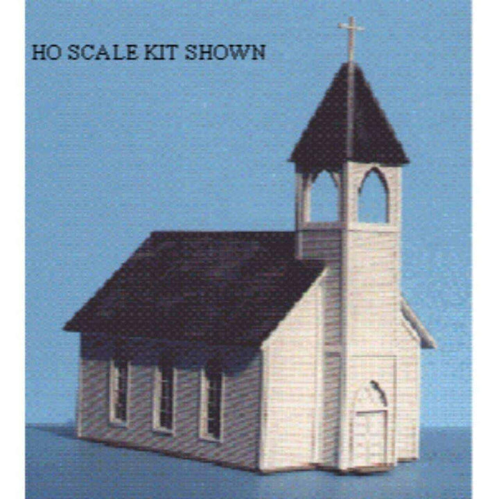 Blair Line #169 HO Scale Laser-cut Wood Frame Church Kit NIB image 1