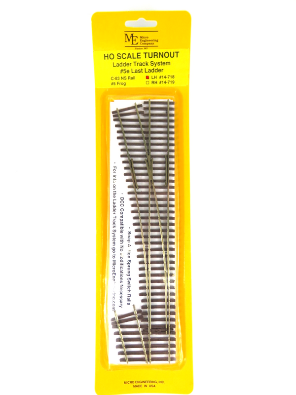 Micro Engineering HO 14-718 Code 83 Ladder Track System #5e Left Hand Turnout