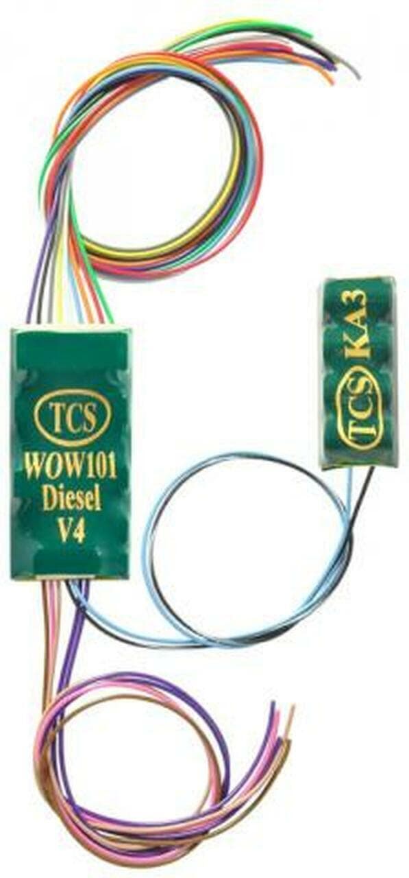 Train Control Systems TCS1533 WOW101-KA-Diesel Sound Decoder V4 with Keep Alive image 0