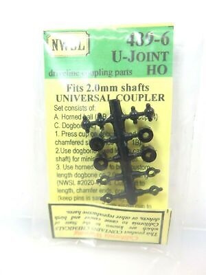 Northwest Short Line NWSL 489-6 Driveline Universal U-Joint 2.0mm Shaft HO Scale image 3