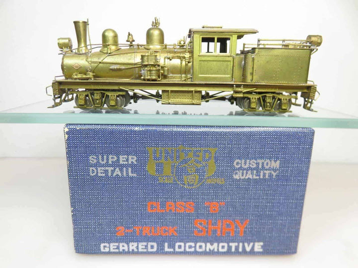 Pacific Fast Mail Brass HO Scale Class B 2-Truck Shay Geared Logging Locomotive image 1