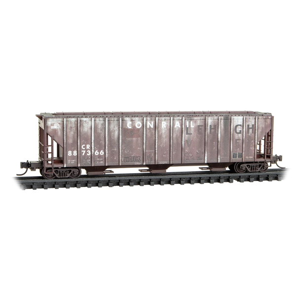 Micro Trains 09944400 N Conrail Ex Lehigh Valley Weathered 3 Bay Covered Hopper