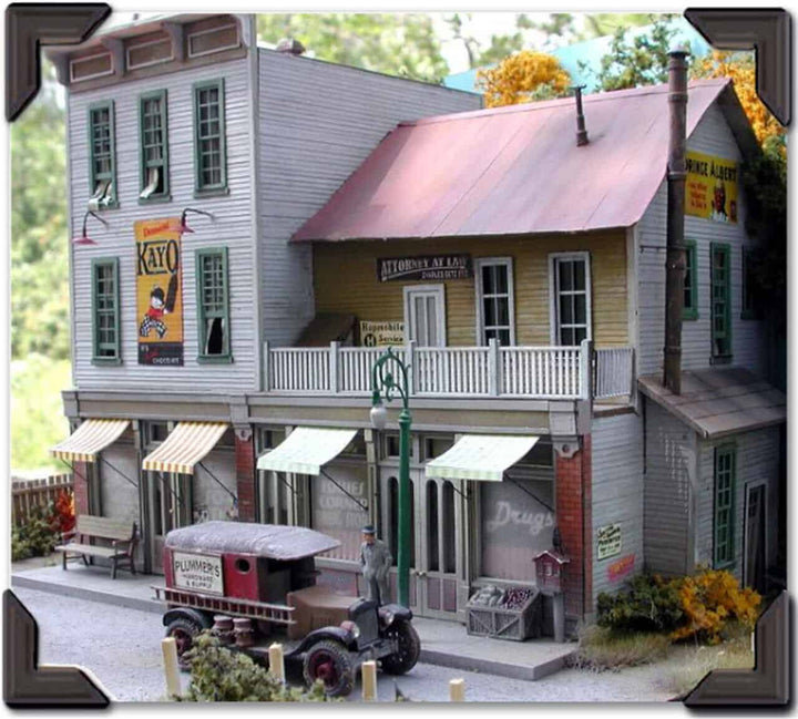 Bar Mills Scale Model Works #882 HO Scale "The Gravely Building" Kit NIB image 0