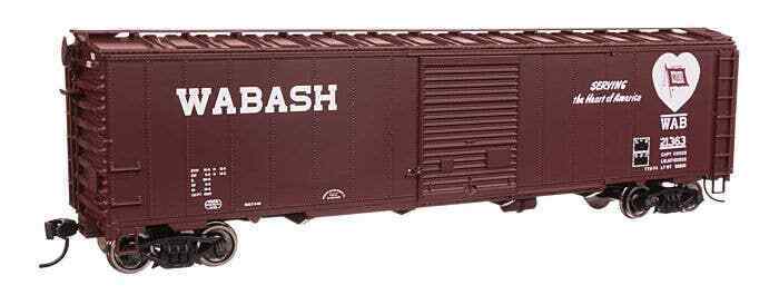Walthers Mainline 910-46529 HO Scale 50' AAR Single Door Boxcar Wabash Railroad image 1