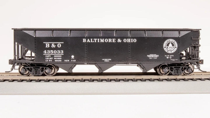 Broadway Limited 8105 HO Scale AAR 70-ton Triple 3-Bay Hopper B&amp;O W-7 #435125 image 2