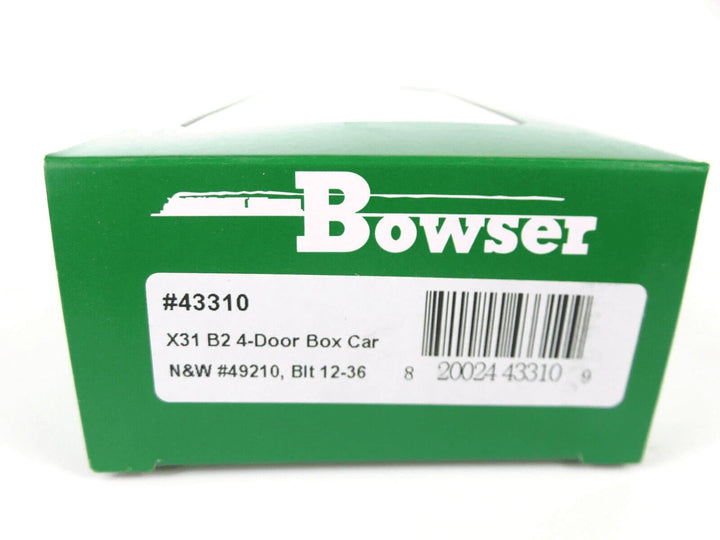 Bowser 43310 HO Scale Norfolk Western X31 B2 Double-Door Round Flush Roof Boxcar image 2