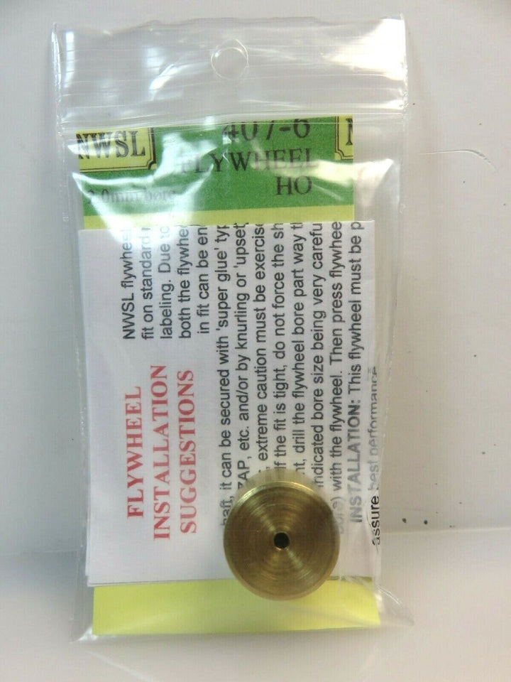 Northwest Short Line #407-6 NWSL Brass 16 MM Flywheel for HO Scale Locomotives image 3