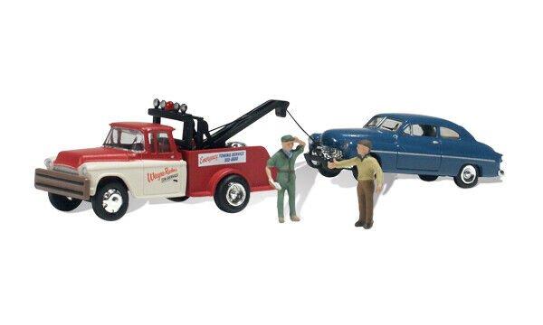 Woodland Scenics AutoScenes AS5524 HO Scale Wayne Recker's Tow Service NIB image 0
