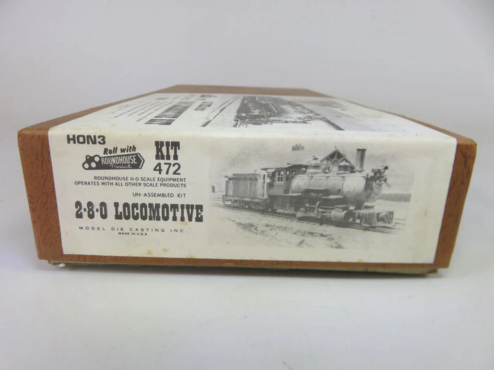 Roundhouse #472 HOn3 Old Timer Series 2-8-0 Steam Locomotive Unassembl ...