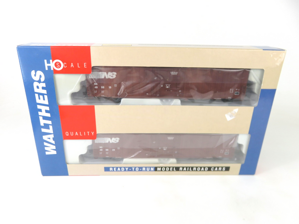 Walthers 932-26043 HO Scale NS Norfolk Southern 60' Gunderson Boxcar 2-Pack NOS