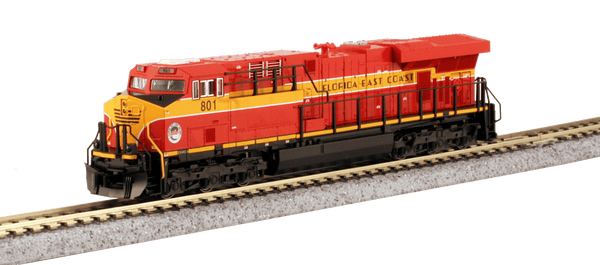 Kato 176-8946 N Scale FEC Florida East Coast GE ES44C4 Diesel Locomotive #801 image 0