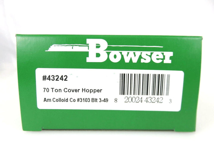 Bowser #43242 HO Scale 70-Ton 2-Bay Covered Hopper American Colloid Company 3103 image 2