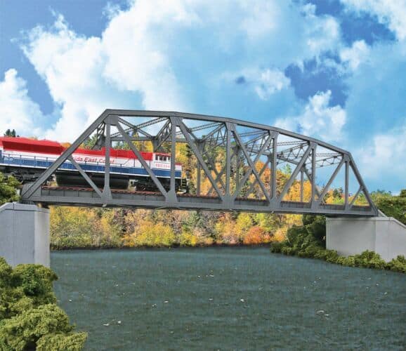 Walthers #933-4522 HO Scale Arched Pratt Truss Railroad Bridge Double Track Kit image 1