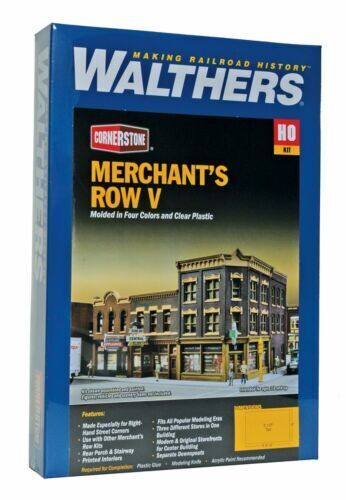 Walthers Cornerstone #933-4041 HO Scale Merchant's Row V Kit NIB image 0