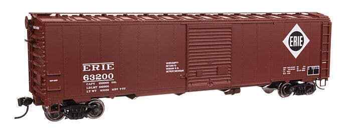 Walthers Mainline 910-46513 HO Scale 50' AAR Single Door Boxcar Erie Railroad image 1
