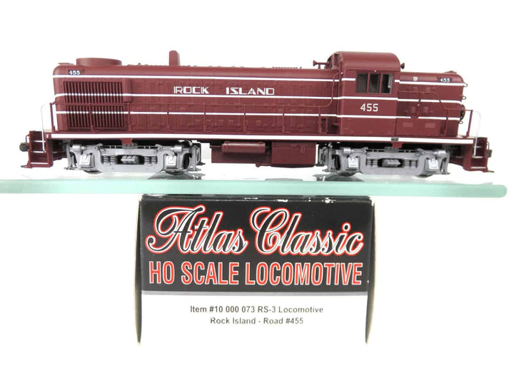 Atlas Classic 10 000 073 HO Scale RI Rock Island Alco RS-3 Diesel Locomotive 455 image 1