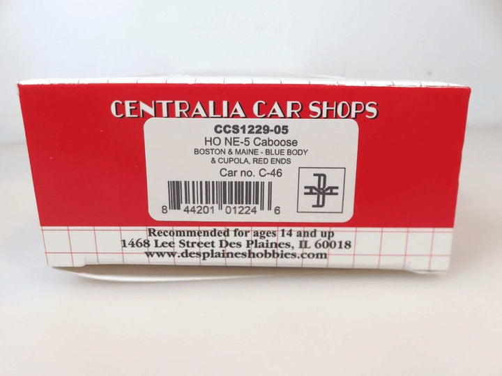 Centralia Car Shops CCS1229-05 HO Scale BM Boston Maine NE-5 Caboose Road #C-46 image 3