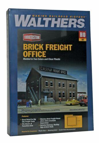 Walthers Cornerstone Part #933-2953 HO Scale Brick Freight Office Kit NIB image 0
