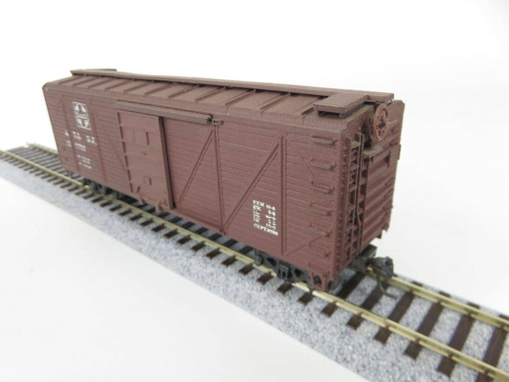 Vintage Roundhouse HO Scale 40' Wood Boxcar ATSF Santa Fe #129700 Kadee's image 2