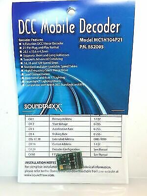 SoundTraxx 852005 MC1H104P21 DCC Mobile Decoder, 21pin image 0