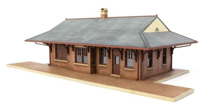 Walthers Cornerstone 933-3553 Pennsylvania System Brick Combination Station NIB image 2